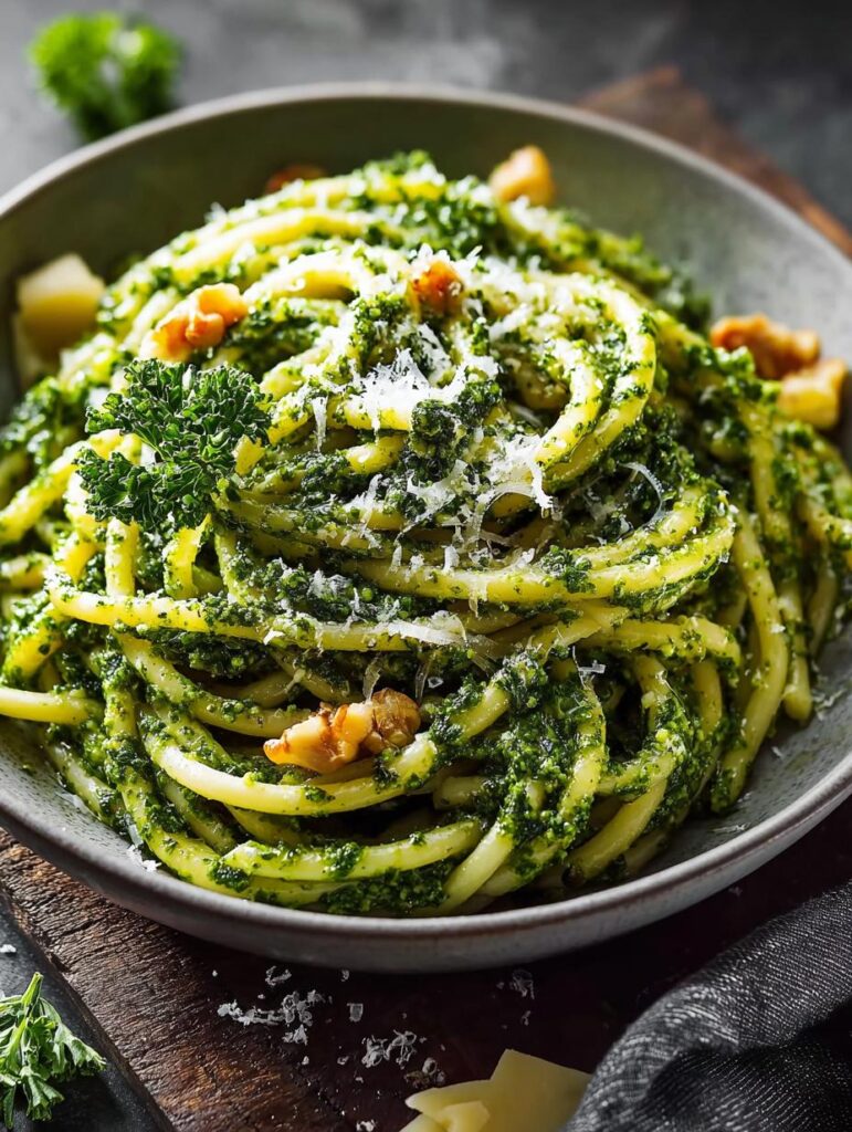 Herby Kale Pesto Pasta