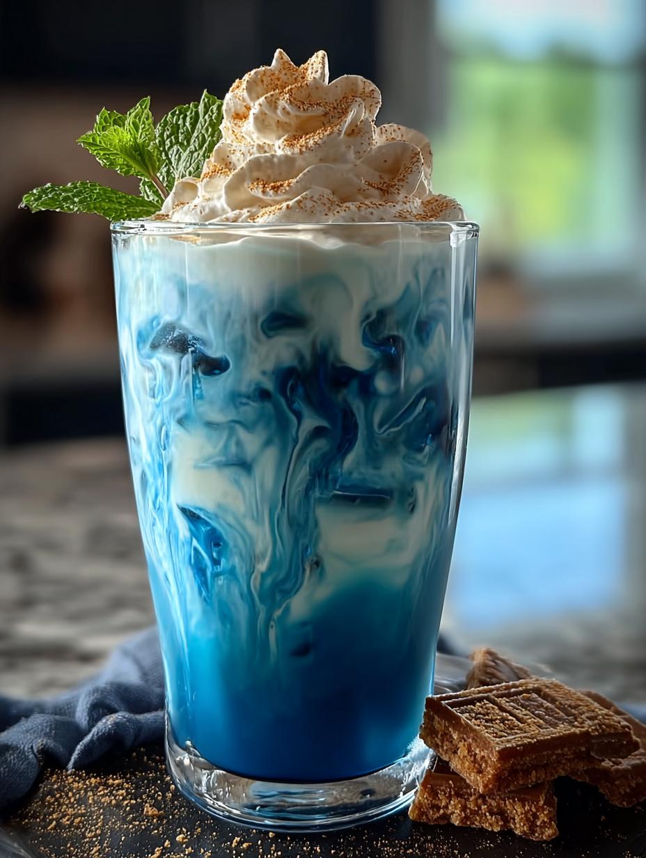 Iced Blue Tea Latte
