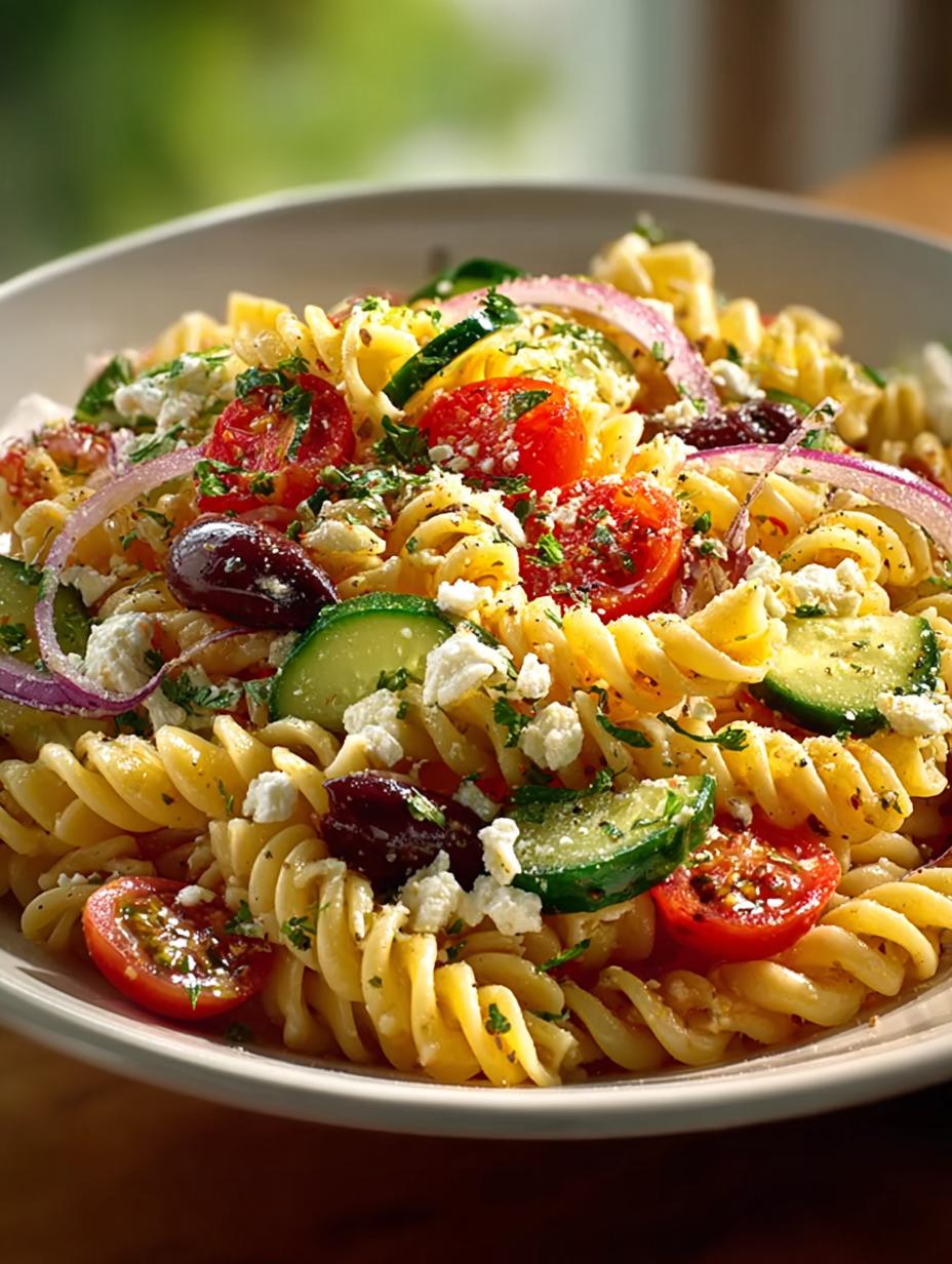 Irresistible Mediterranean Pasta Salad for Happy Gatherings - Irresistible Mediterranean Pasta Salad - additional detail