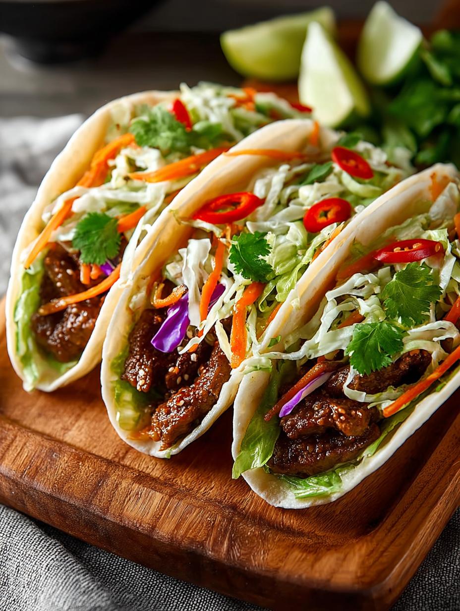 Korean BBQ Beef Tacos: 7 Irresistible Flavors Await - Korean Bbq Beef Tacos - additional detail