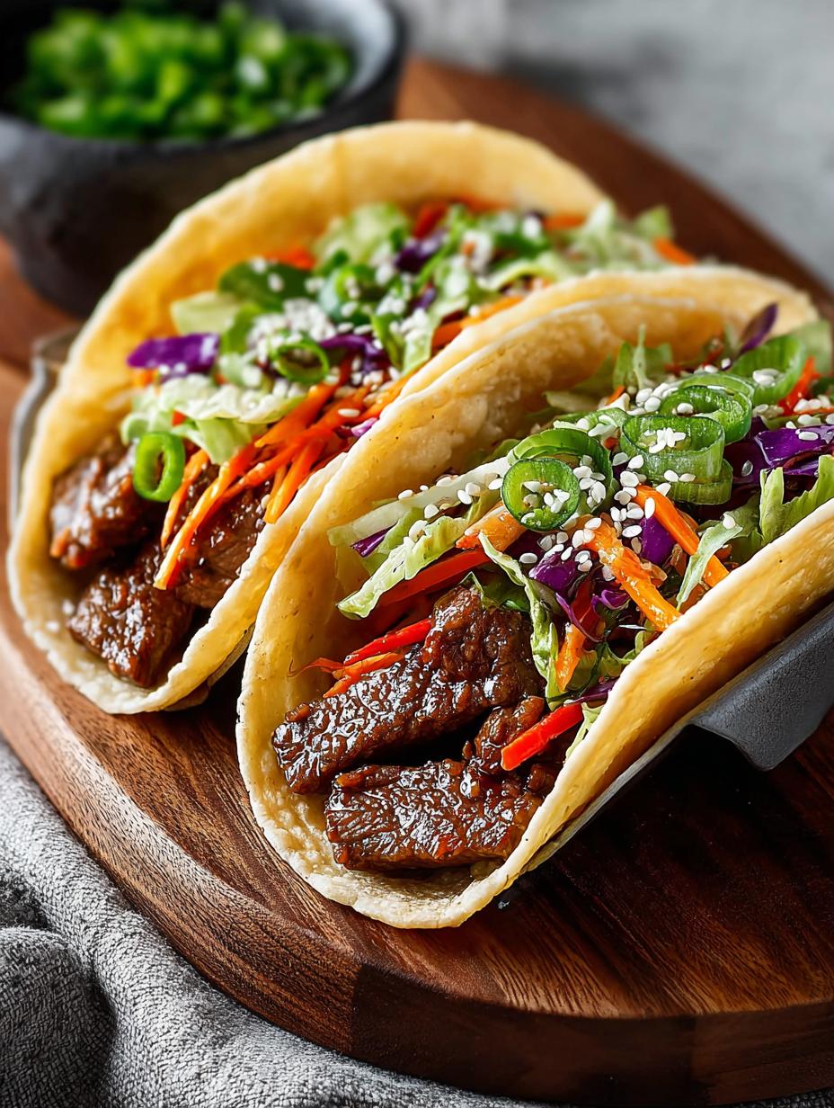 Korean Bbq Beef Tacos