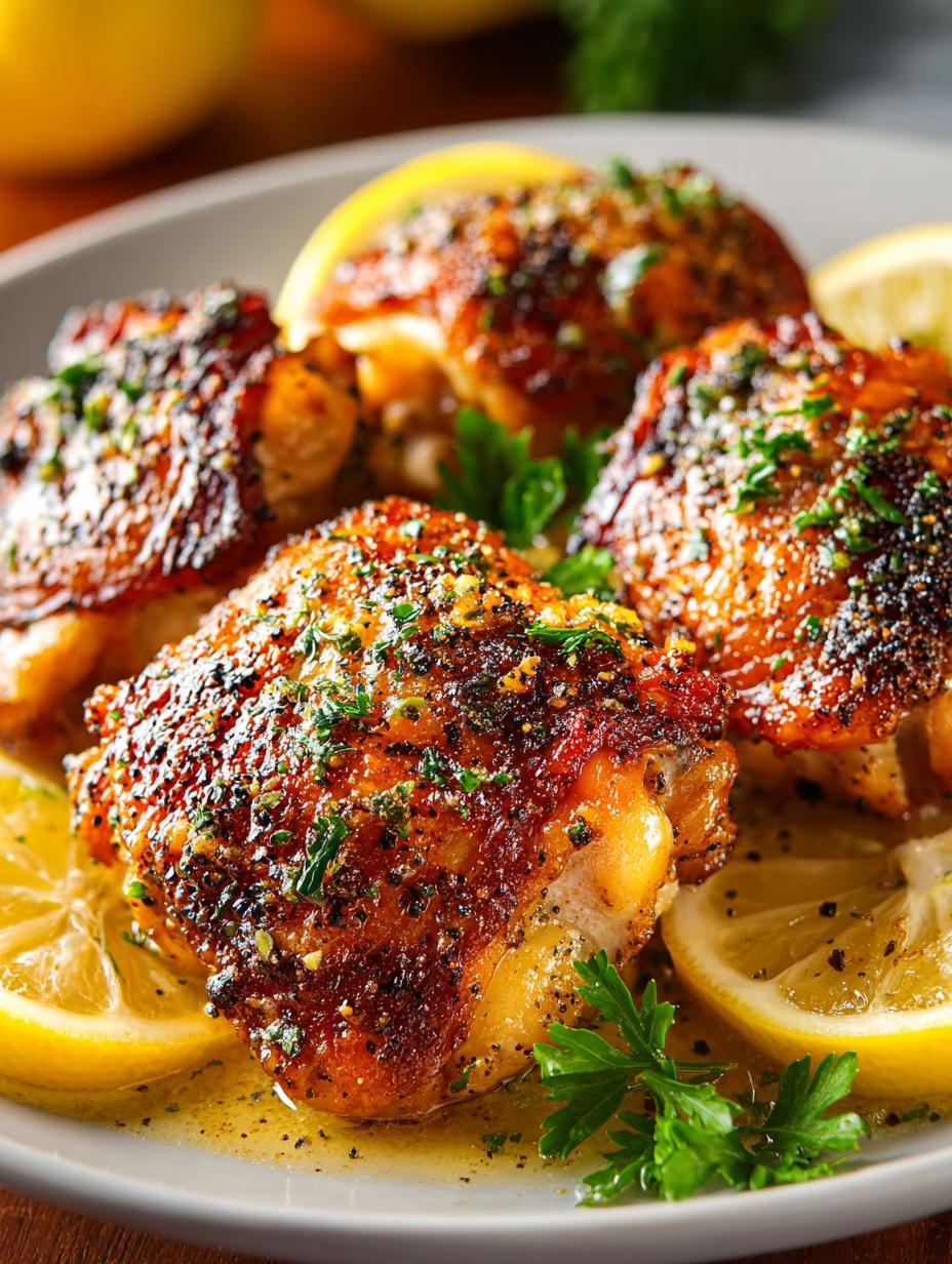 Lemon Pepper Chicken Thighs