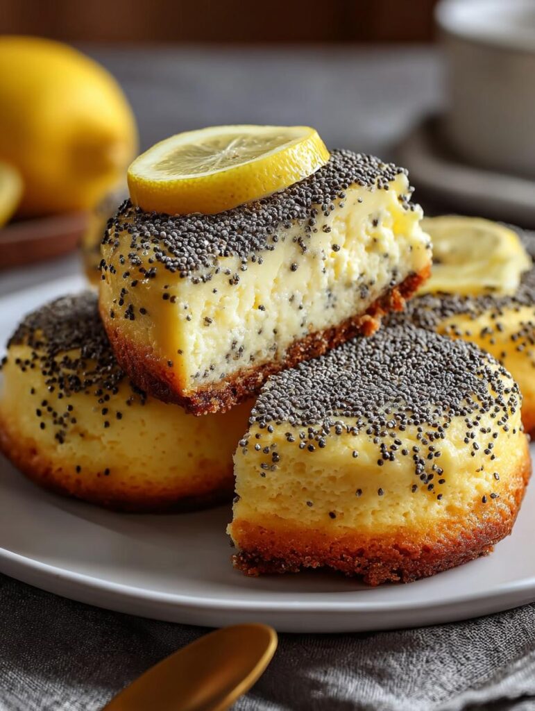 Lemon Poppy Seed Cheesecake