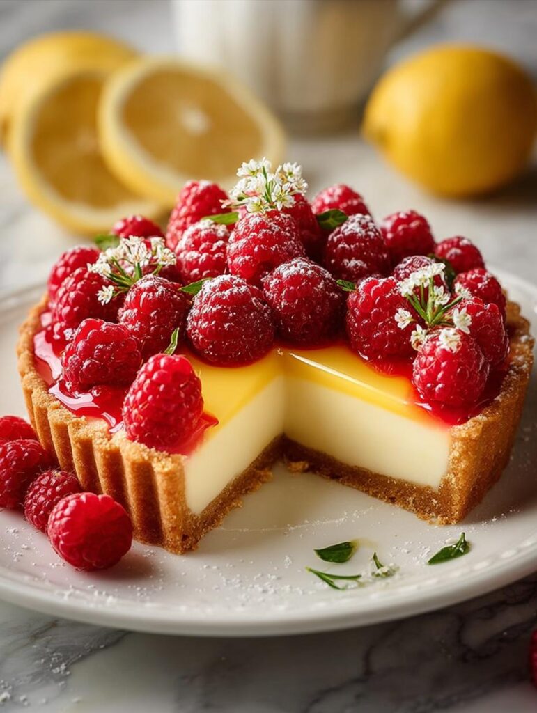 Lemon Raspberry Tart