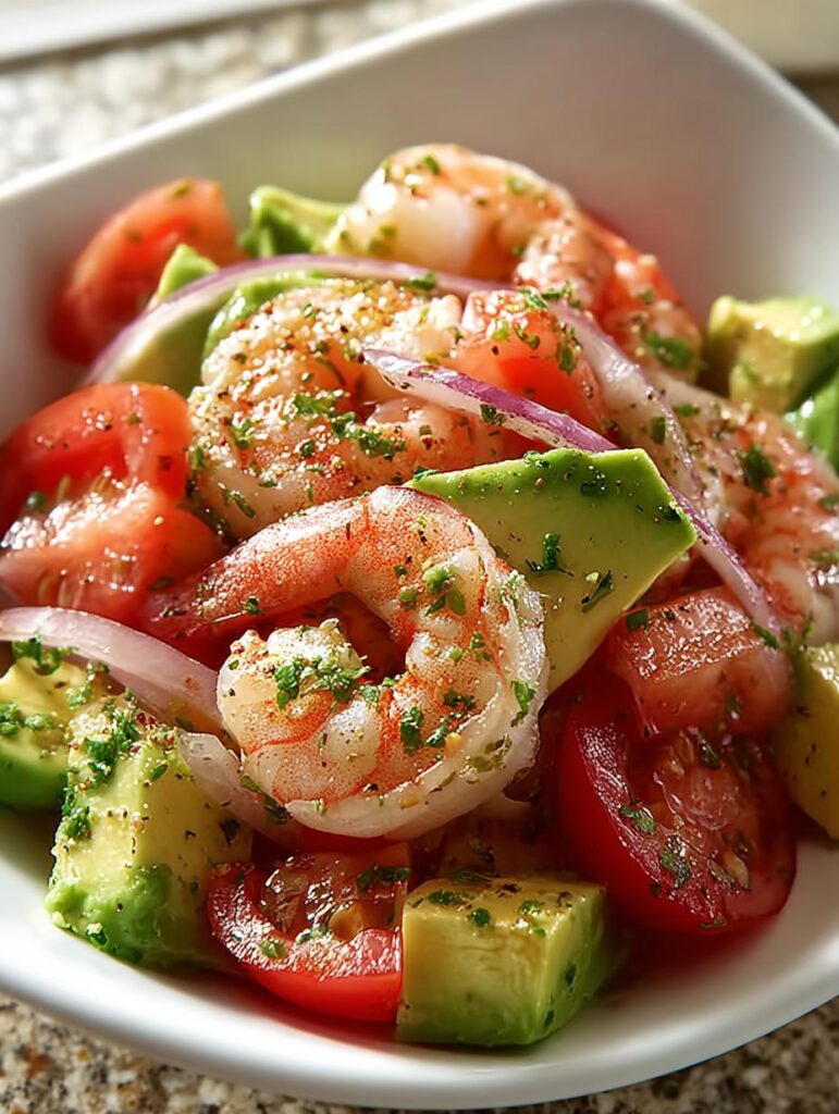 Lime Shrimp Avocado Salad