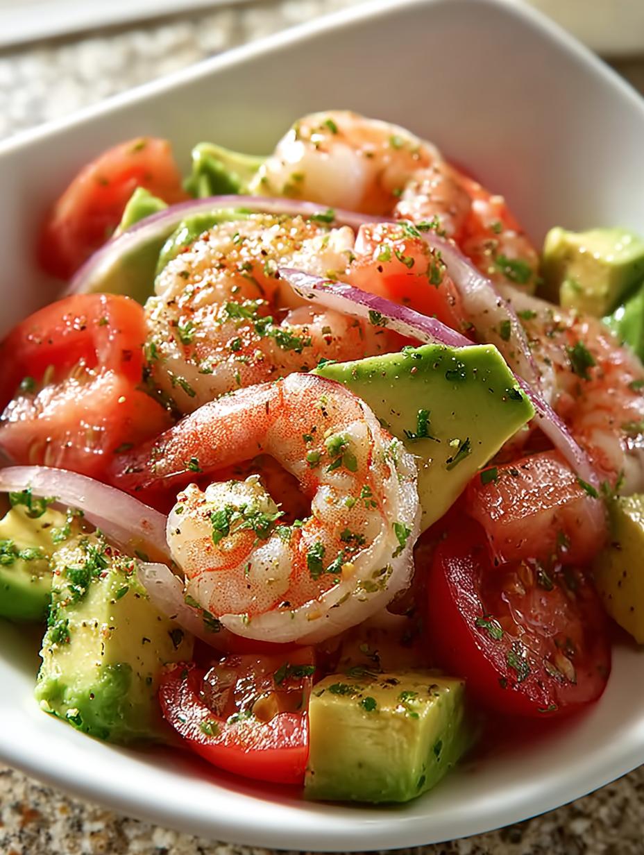 Lime Shrimp Avocado Salad