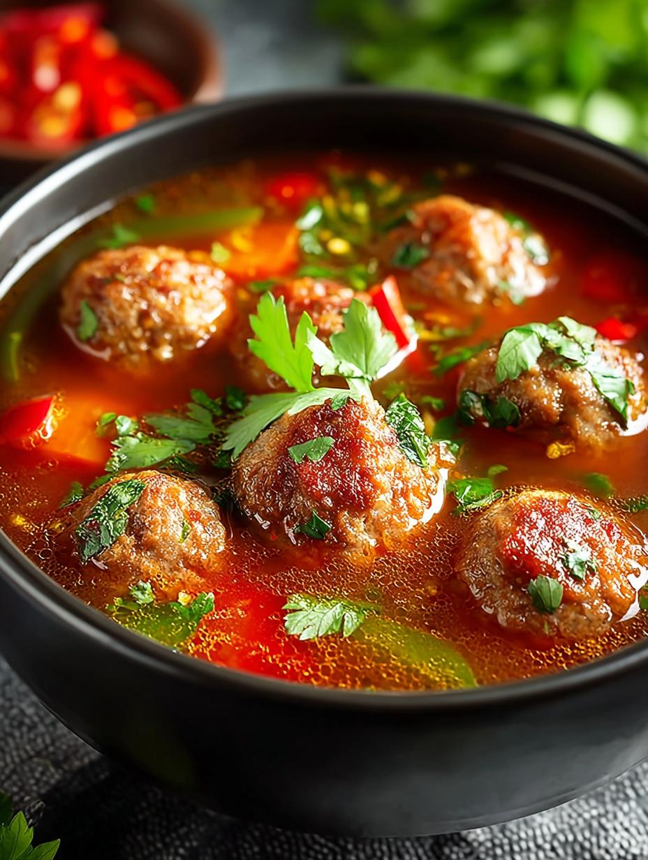 Mexican Meatball Soup
