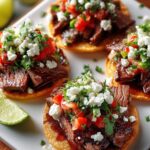 Mexican Tostadas Carne Asada