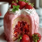 Moist Strawberry Milkshake Pound