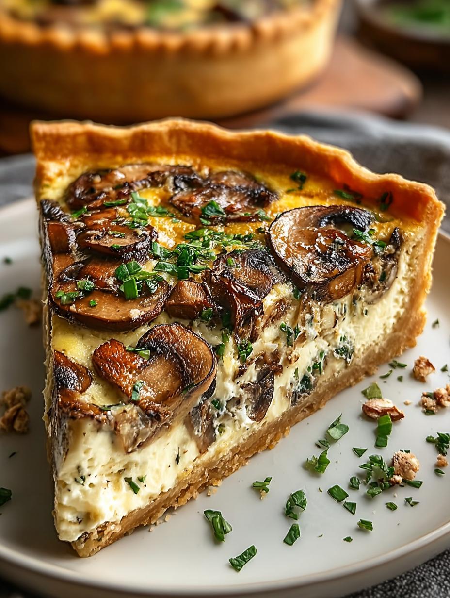 Mushroom Quiche
