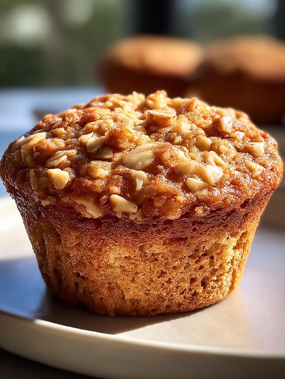 Oat Applesauce Muffins