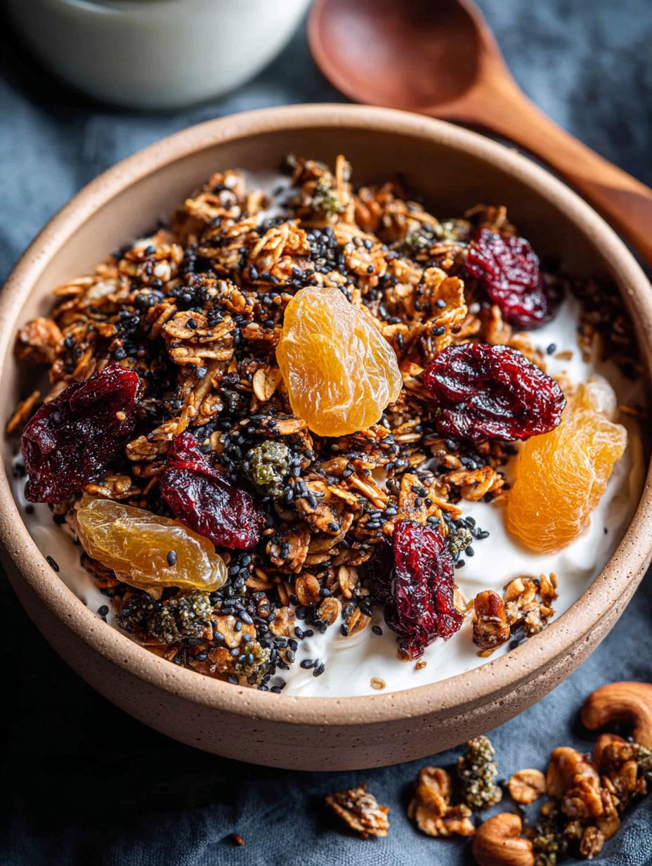 Orange Black Sesame Granola: 7 Tasty Boosts to Try - Orange Black Sesame Granola - additional detail