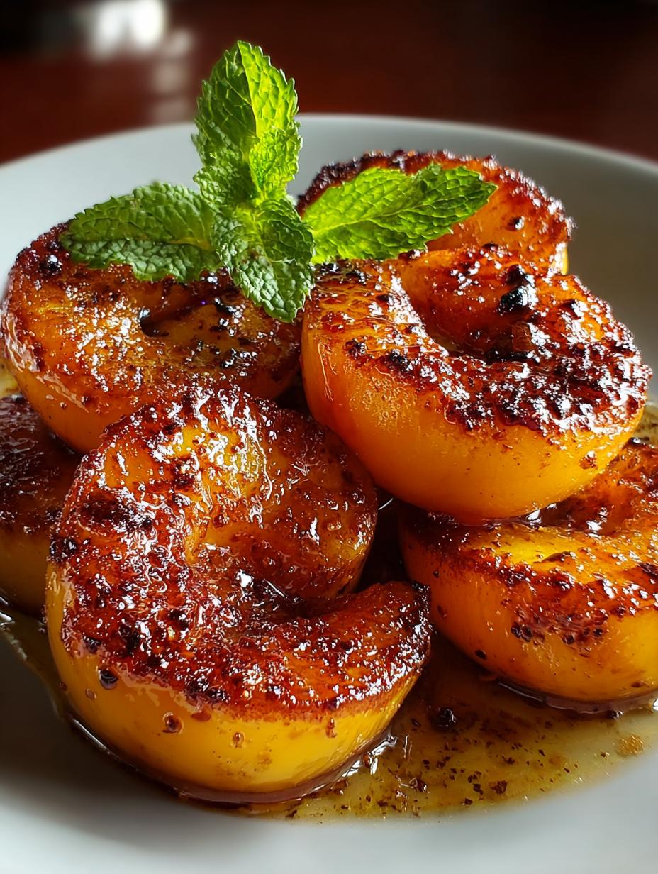 Pan Fried Peaches