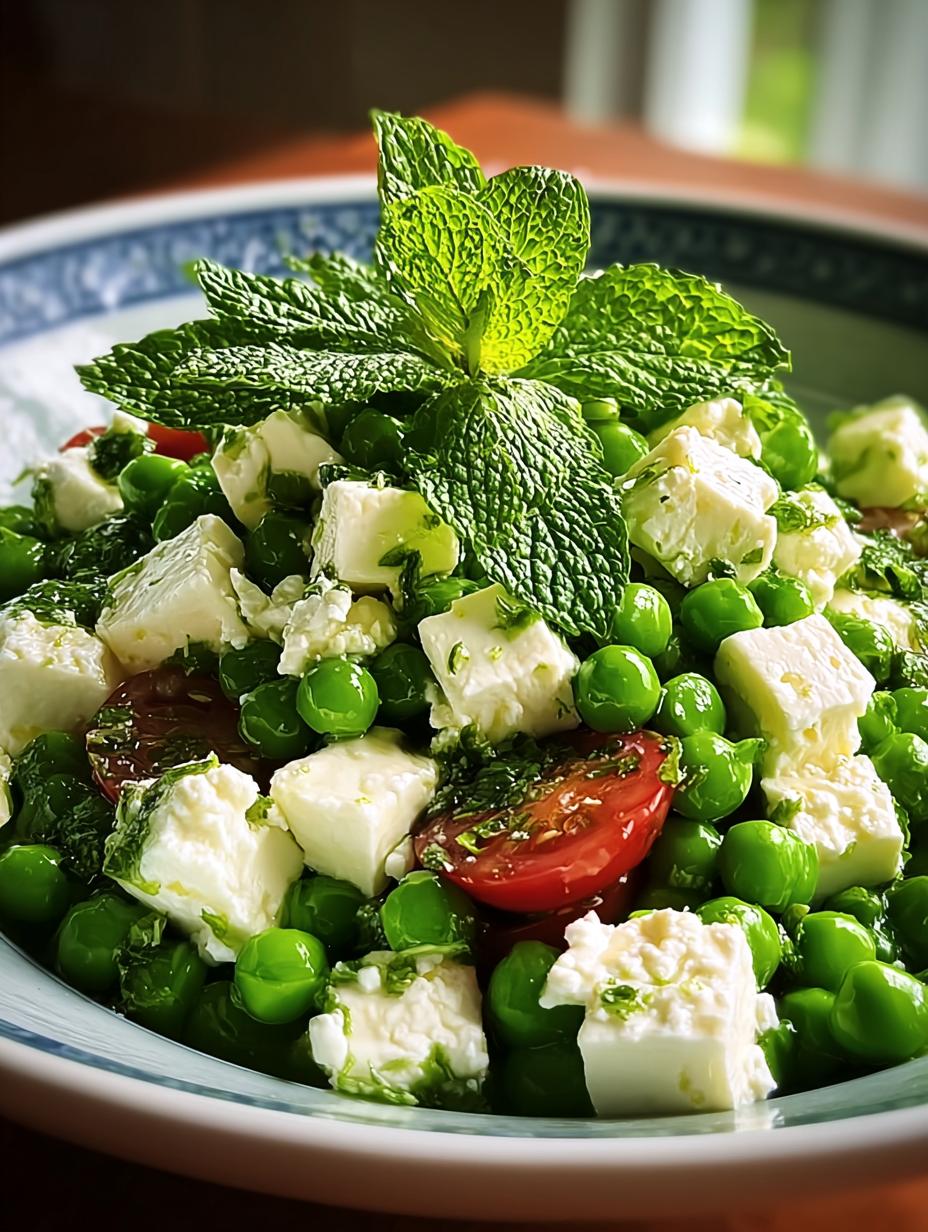 Pea Mint Feta Salad: 5 Fresh Ways to Delight Your Tastebuds - Pea Mint Feta Salad - additional detail