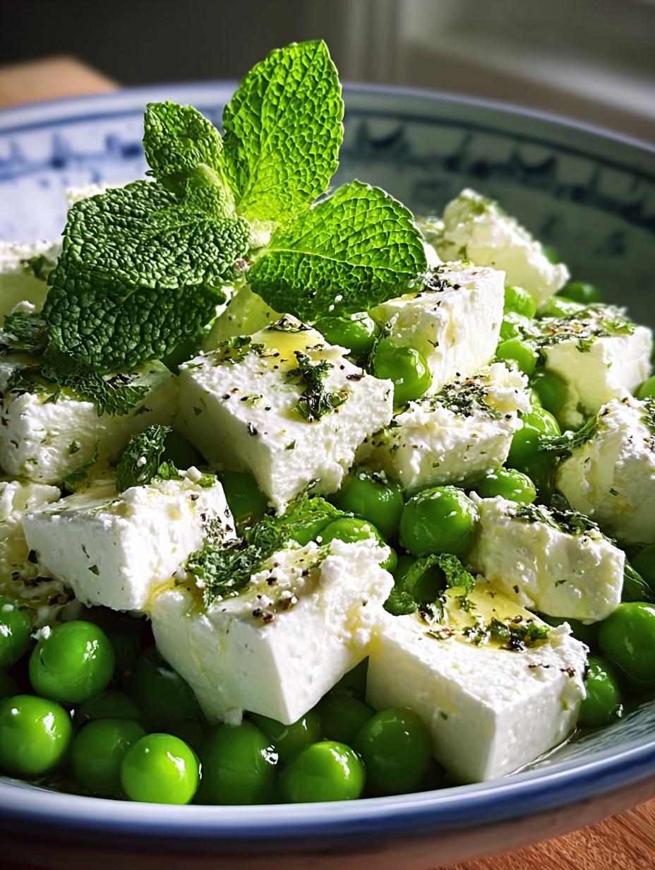 Pea Mint Feta Salad