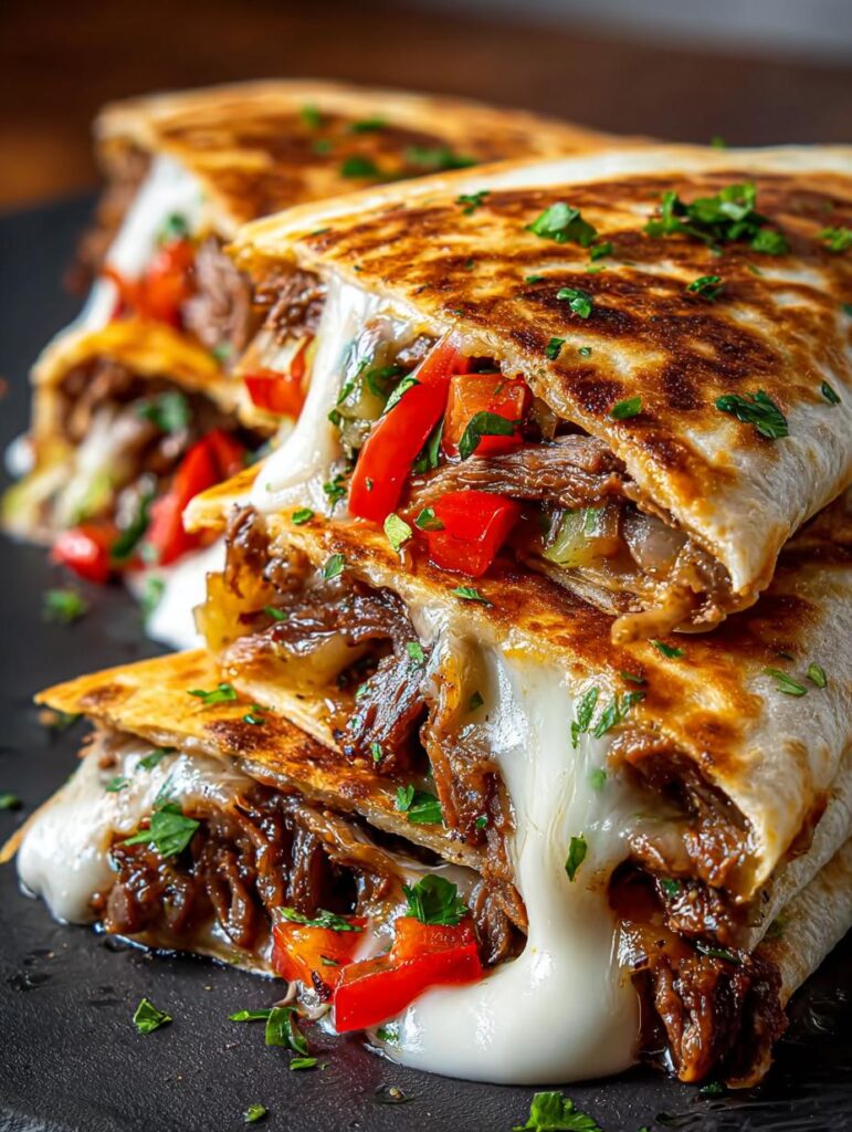 Philly Cheesesteak Quesadilla For