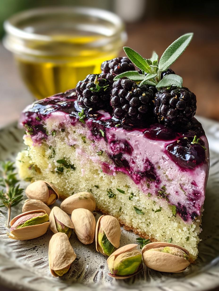 Pistachio Blackberry Olive Oil