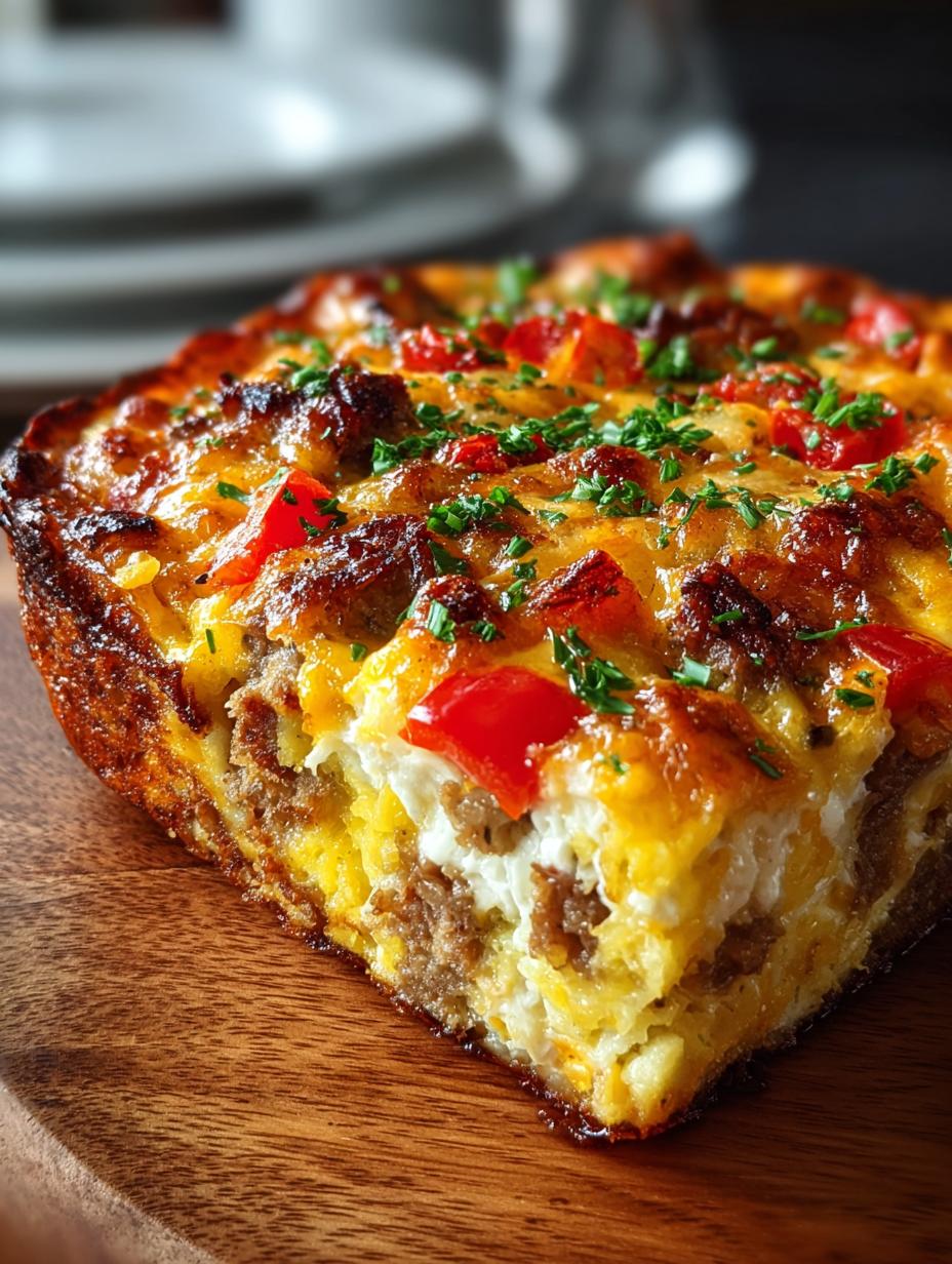 Pizza Breakfast Casserole Everyone