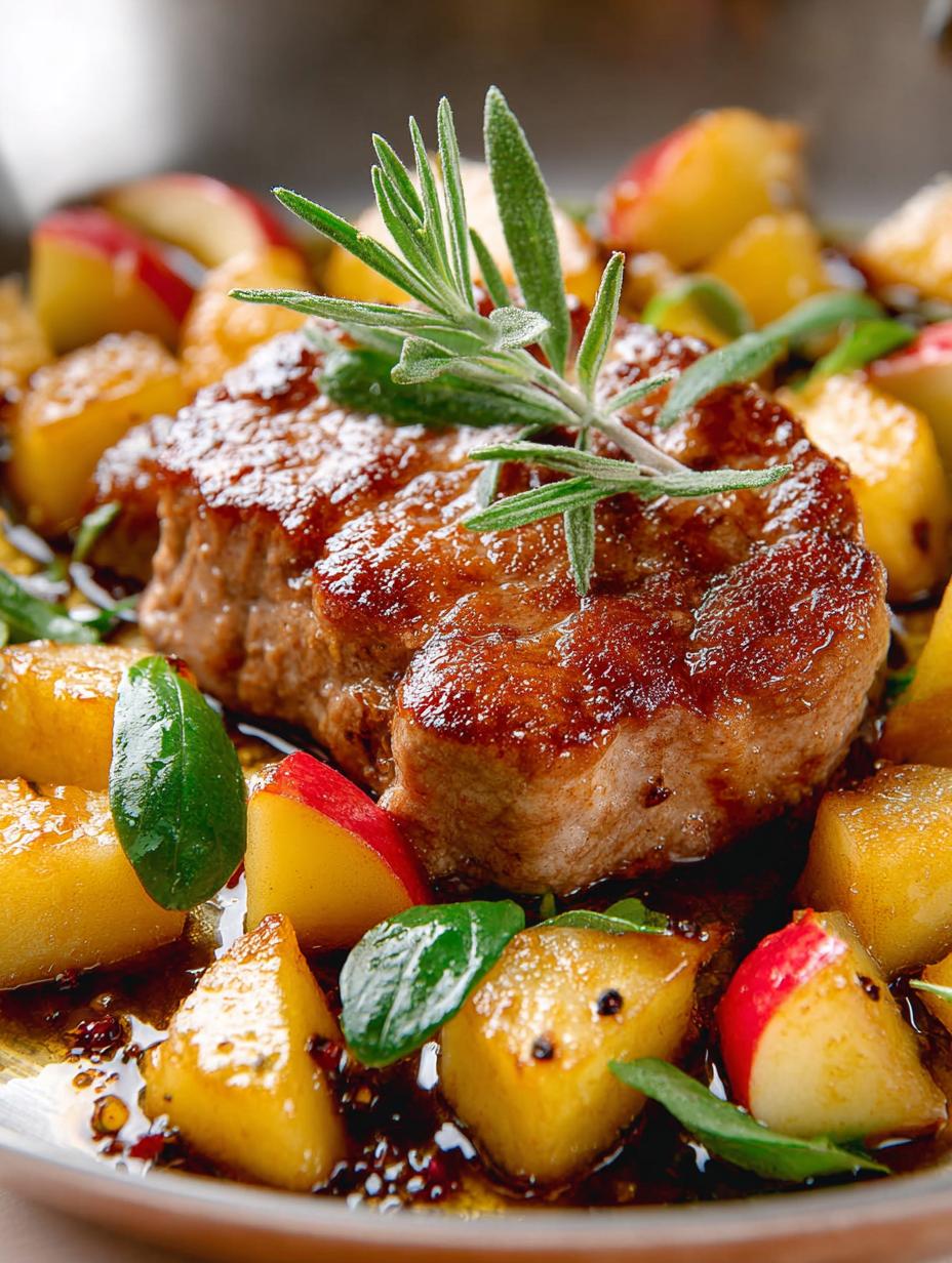 Pork Medallions with Apples
