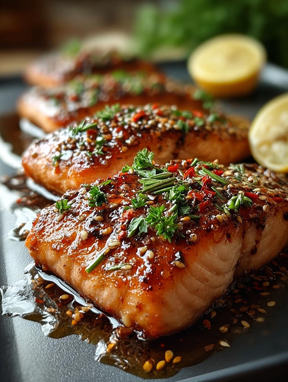 Salmon with Brown Sugar
