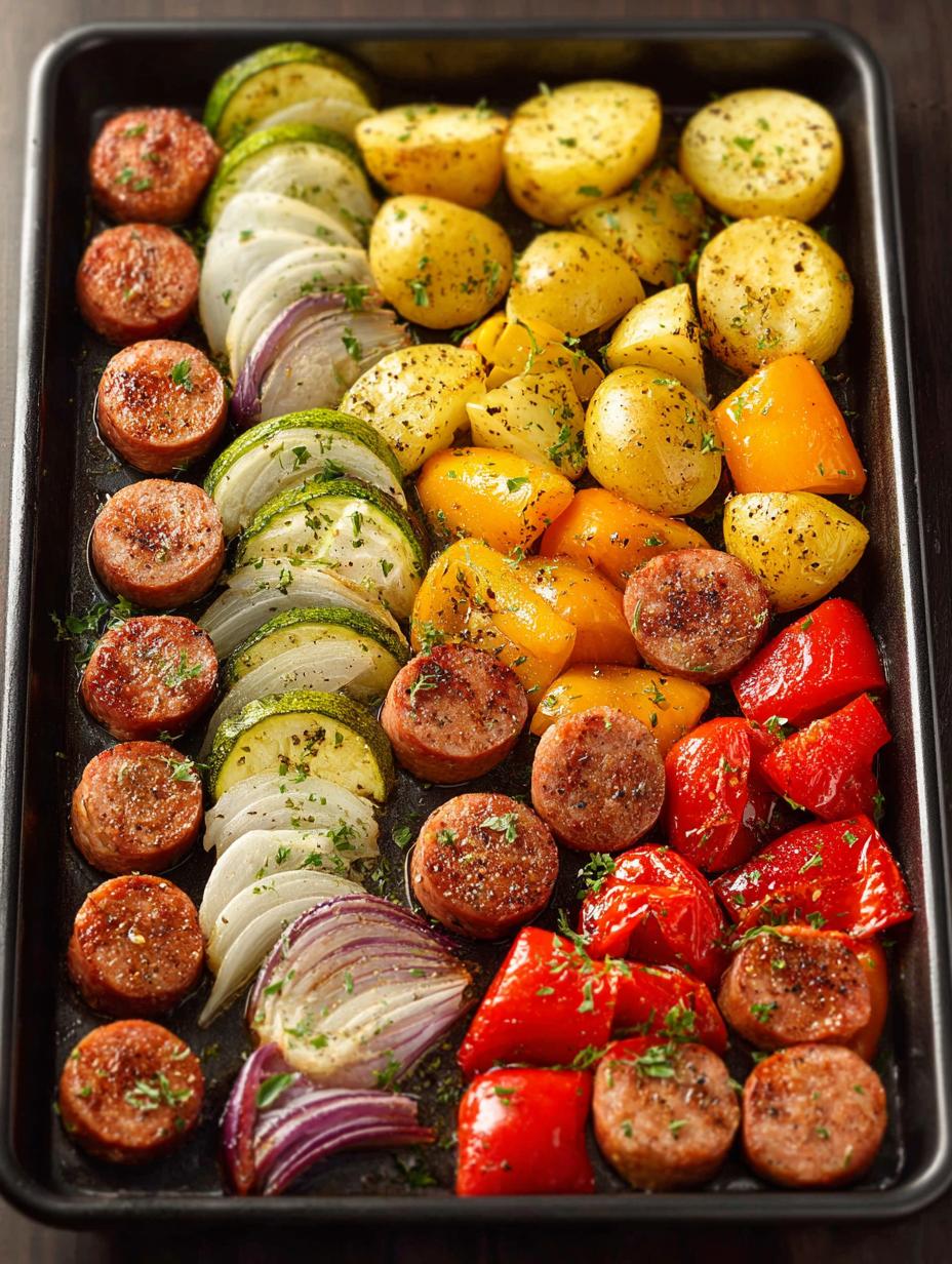 Sheet Pan Sausage Veggies: 5 Easy Recipes to Love - Sheet Pan Sausage Veggies - additional detail
