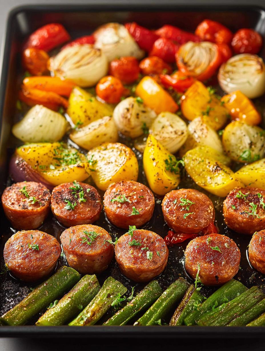 Sheet Pan Sausage Veggies
