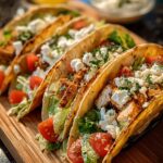Smash Chicken Caesar Tacos