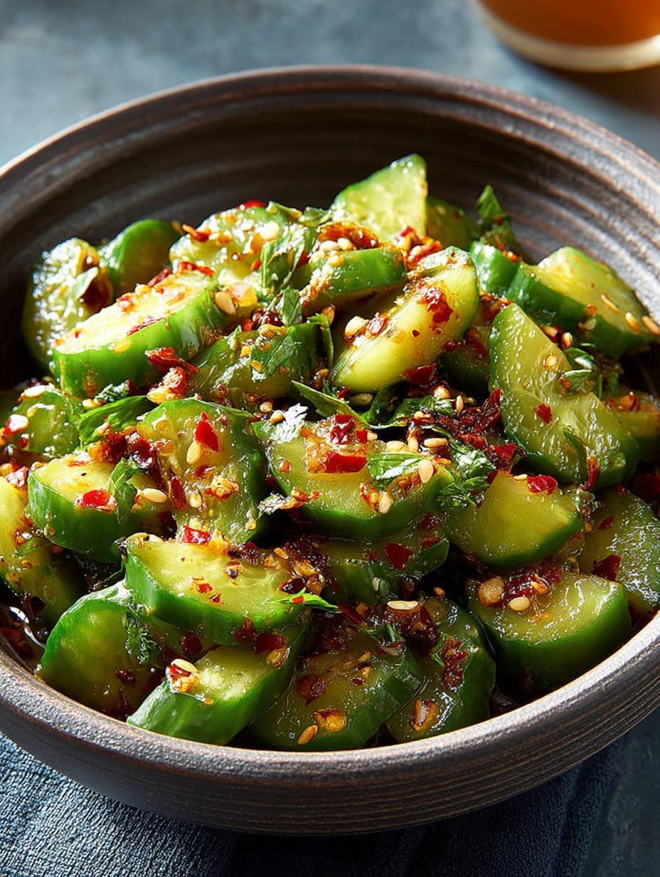 Smashed Chili Crisp Cucumber: 5 Bold Flavors Await - Smashed Chili Crisp Cucumber - main visual representation
