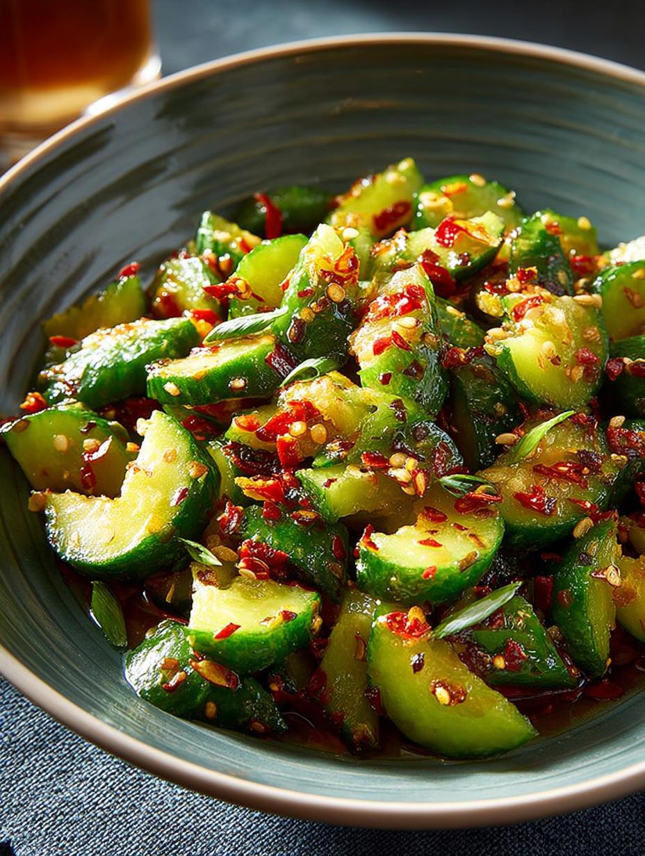 Smashed Chili Crisp Cucumber: 5 Bold Flavors Await 5 Smashed Chili Crisp Cucumber: 5 Bold Flavors Await - Smashed Chili Crisp Cucumber - additional detail