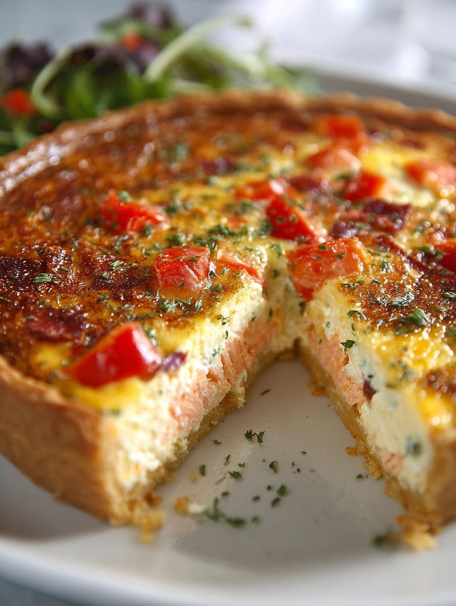 Smoked Salmon Quiche with 7 Irresistible Flavors 5 Smoked Salmon Quiche with 7 Irresistible Flavors - Smoked Salmon Quiche with - main visual representation