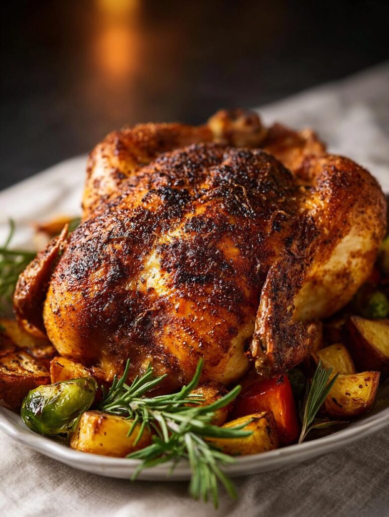 Smoked Whole Chicken with