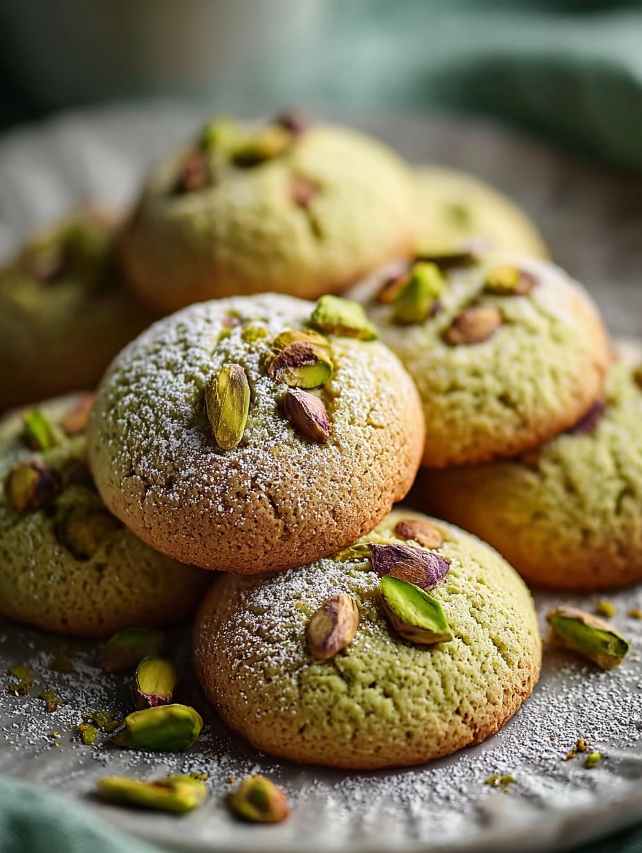 Soft Chewy Pistachio Cookies