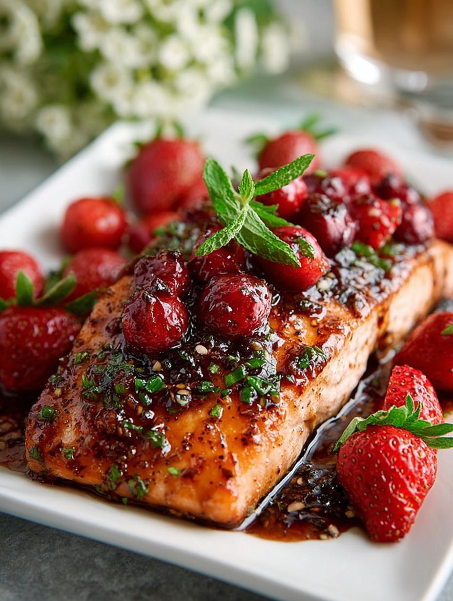 Strawberry Balsamic Glazed Salmon: 5 Flavorful Tips - Strawberry Balsamic Glazed Salmon - additional detail