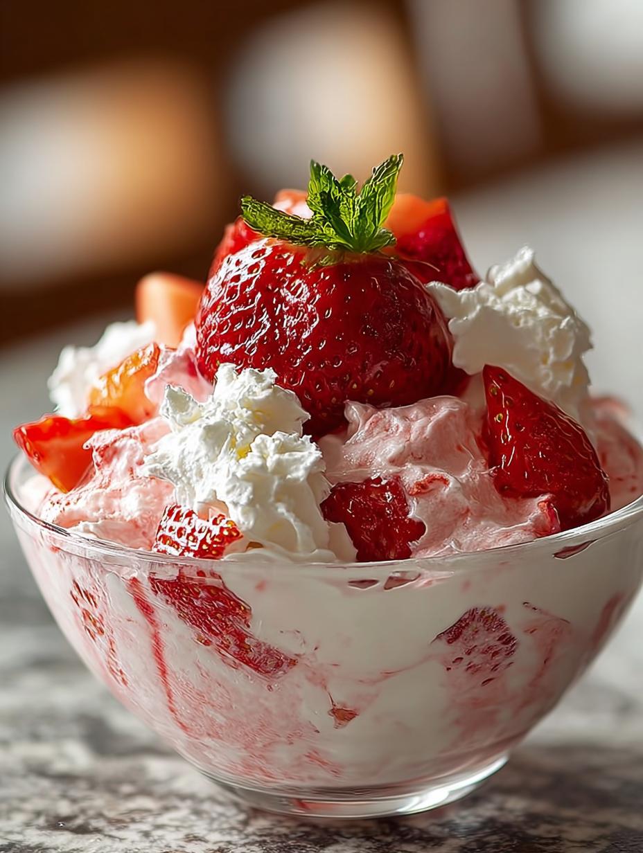 Strawberry Fluff Salad: 7 Sweetly Irresistible Layers - Strawberry Fluff Salad - additional detail