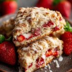 Strawberry Scones with Streusel
