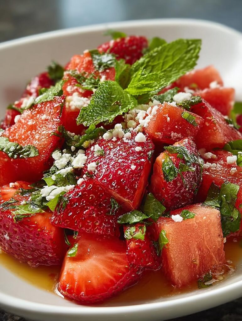 Strawberry Watermelon Salad