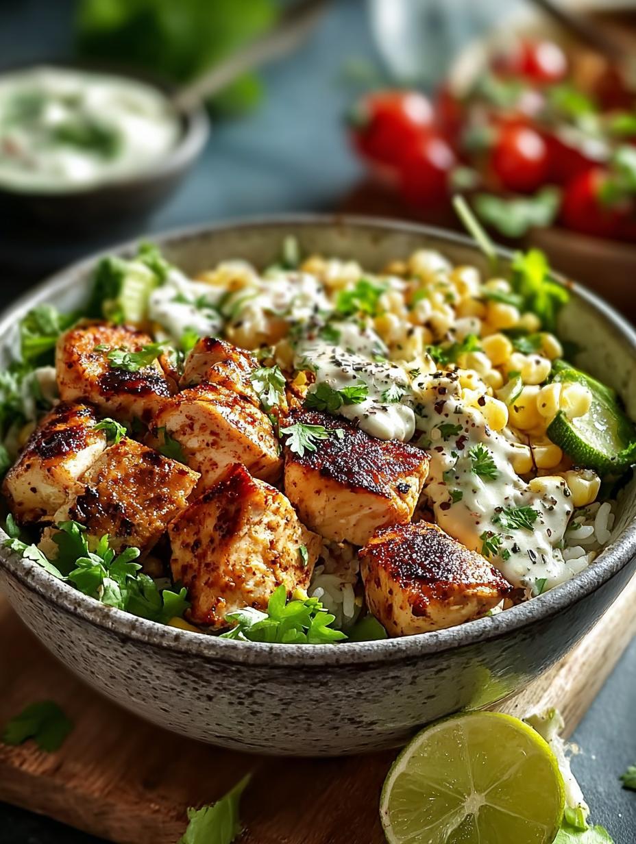 Street Corn Chicken Bowls
