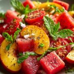Summer Peach Watermelon Salad