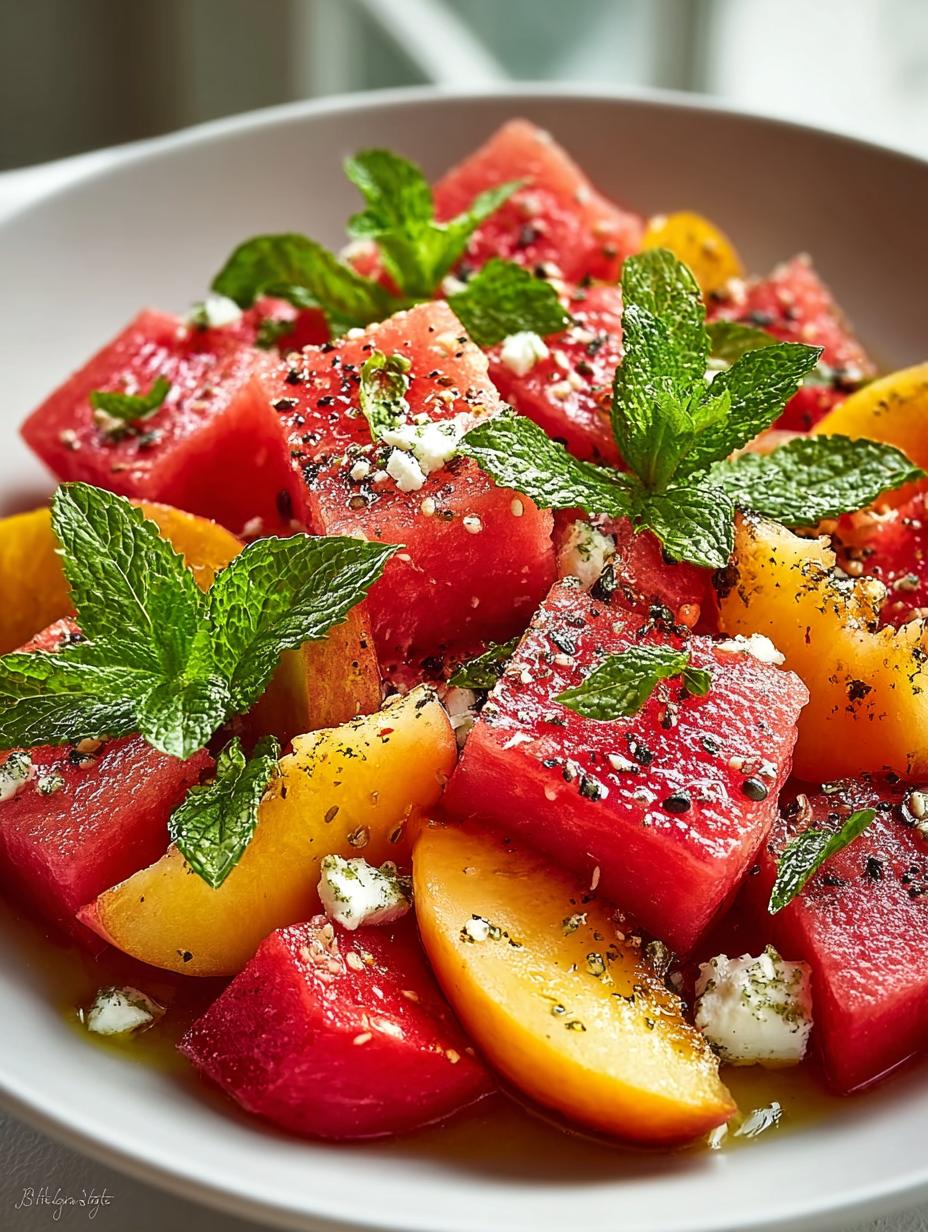 Summer Peach Watermelon Salad: 5 Refreshing Secrets - Summer Peach Watermelon Salad - additional detail