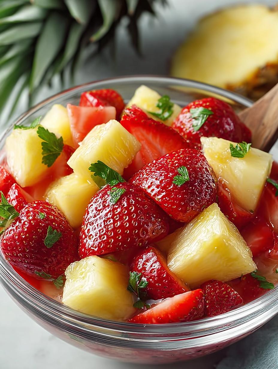 Summer Snacks Strawberry Pineapple Bliss for Hot Days - Summer Snacks Strawberry Pineapple - additional detail