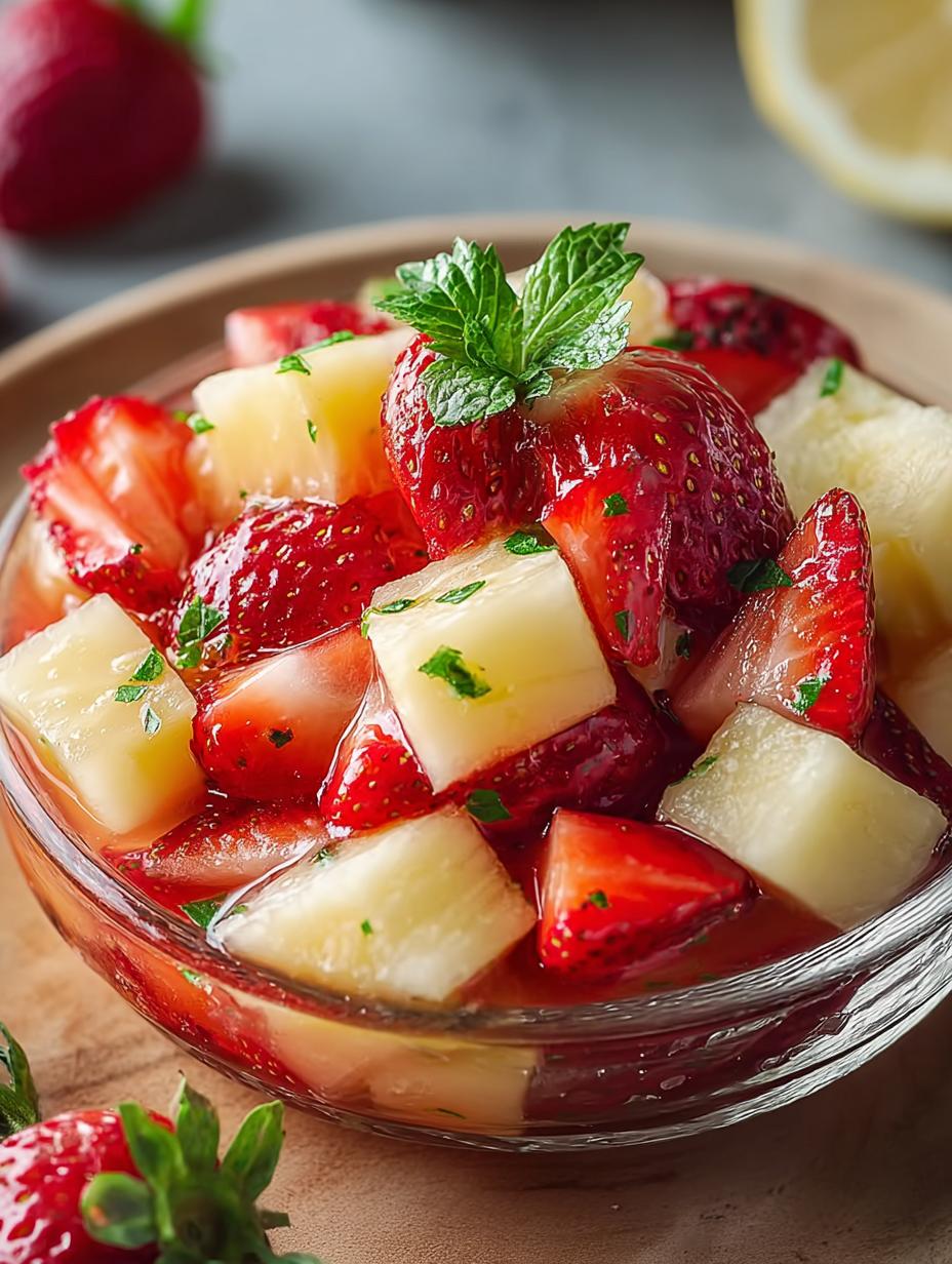 Summer Snacks Strawberry Pineapple