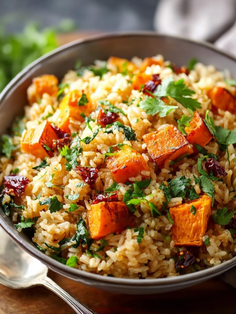 Sweet Potato Rice Pilaf