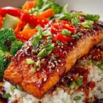 Teriyaki Glazed Salmon Rice