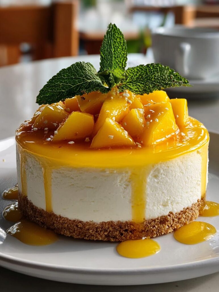 Tropical Mango Cheesecake For