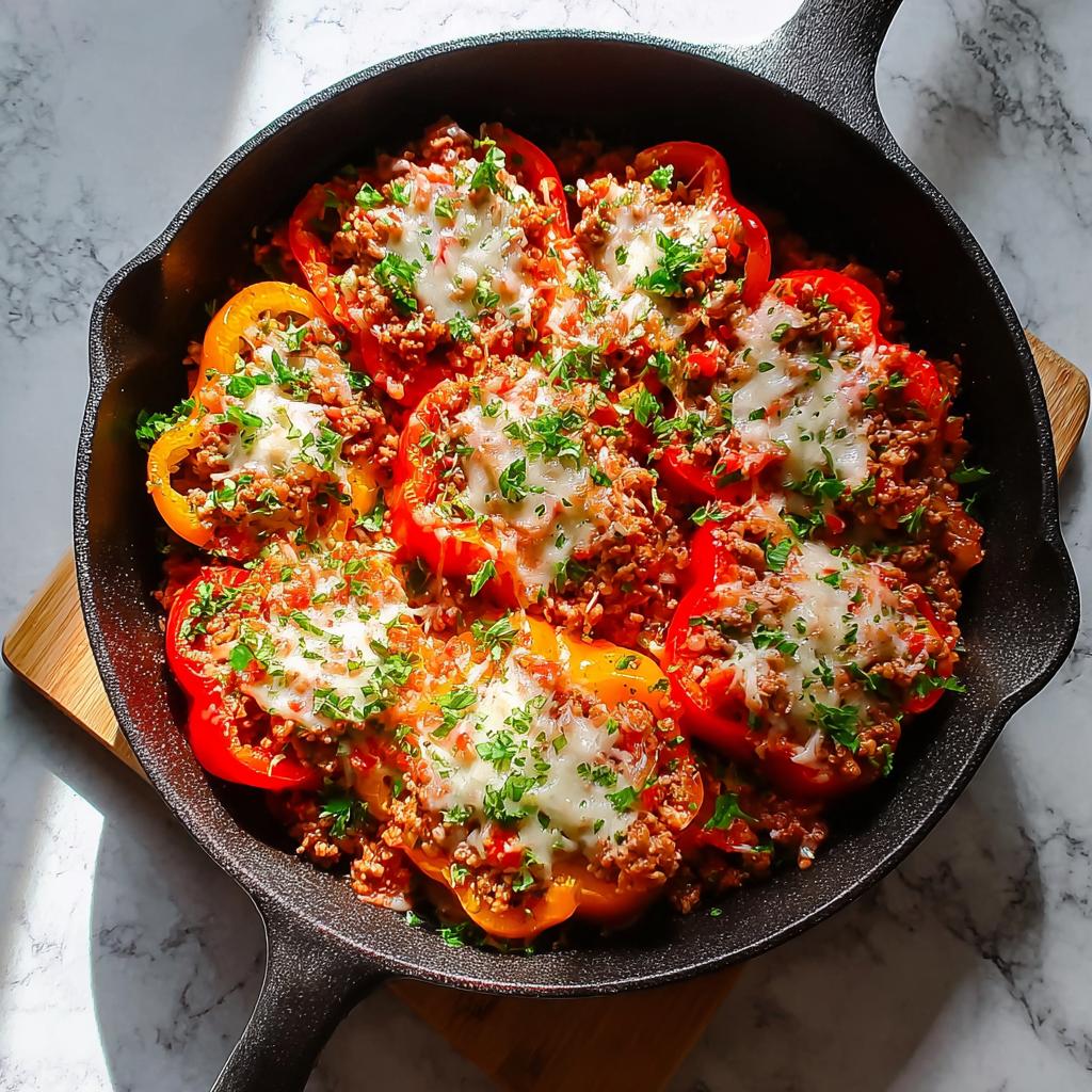 Unstuffedpepper skillet: 5-Minute Comfort Dish - Unstuffedpepperskillet - additional detail