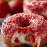 Valentines Day Strawberry Donuts