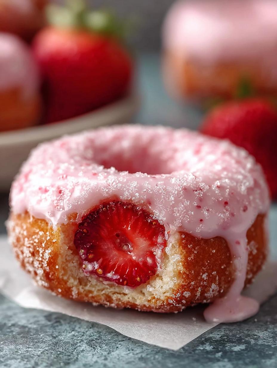 Valentines Day Strawberry Donuts for Sweet Lovers 5 Valentines Day Strawberry Donuts for Sweet Lovers - Valentines Day Strawberry Donuts - additional detail