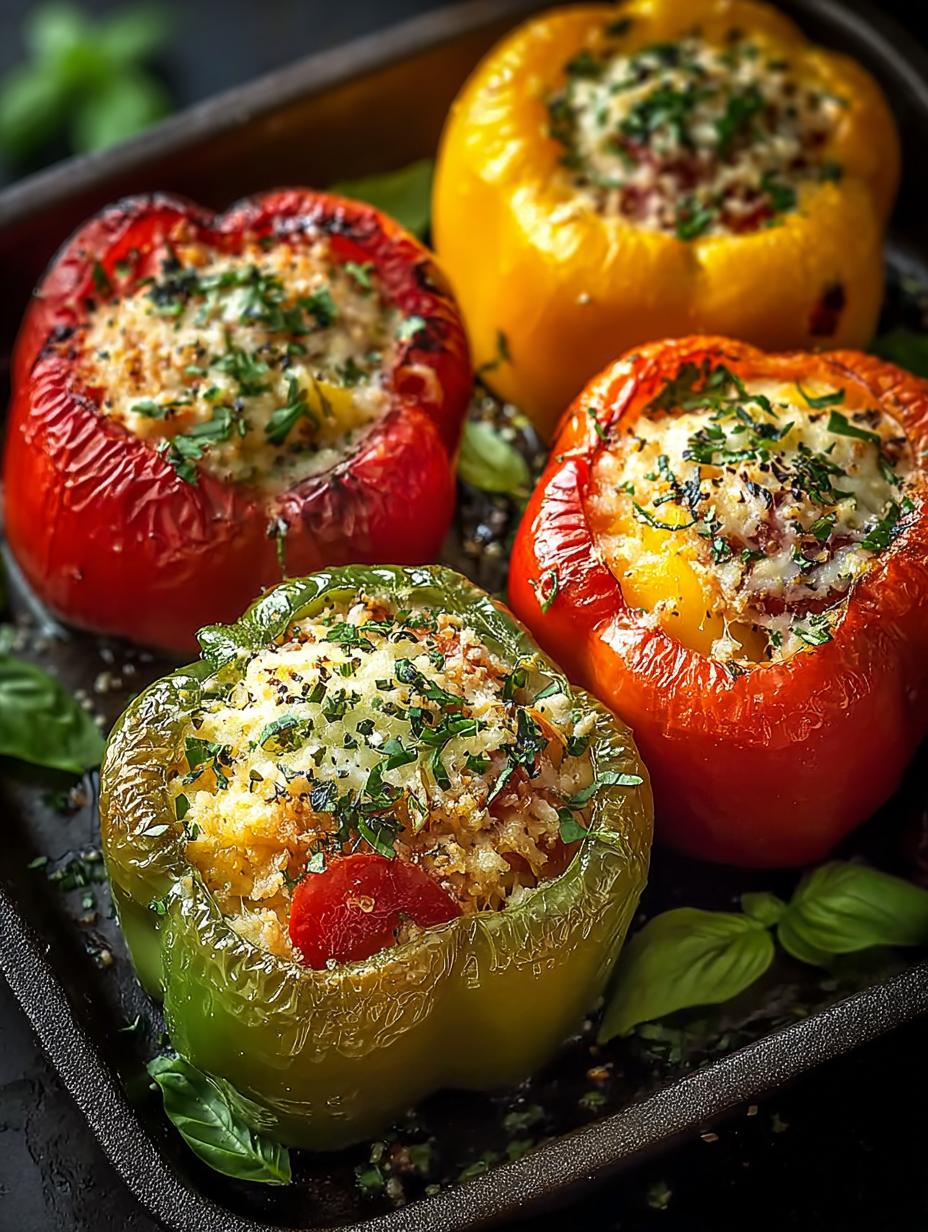 Vegetarian Stuffed Bell Peppers