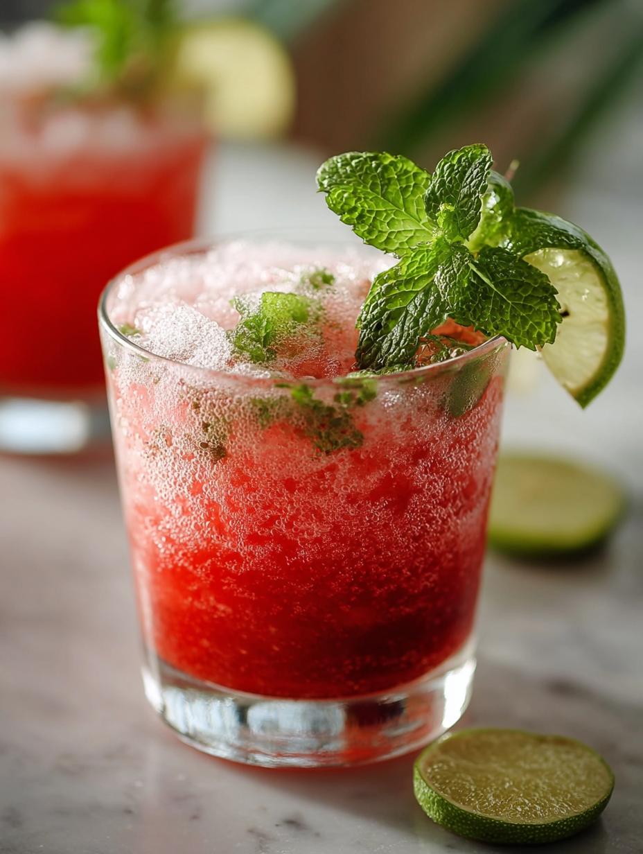 Watermelon Mint Mocktail