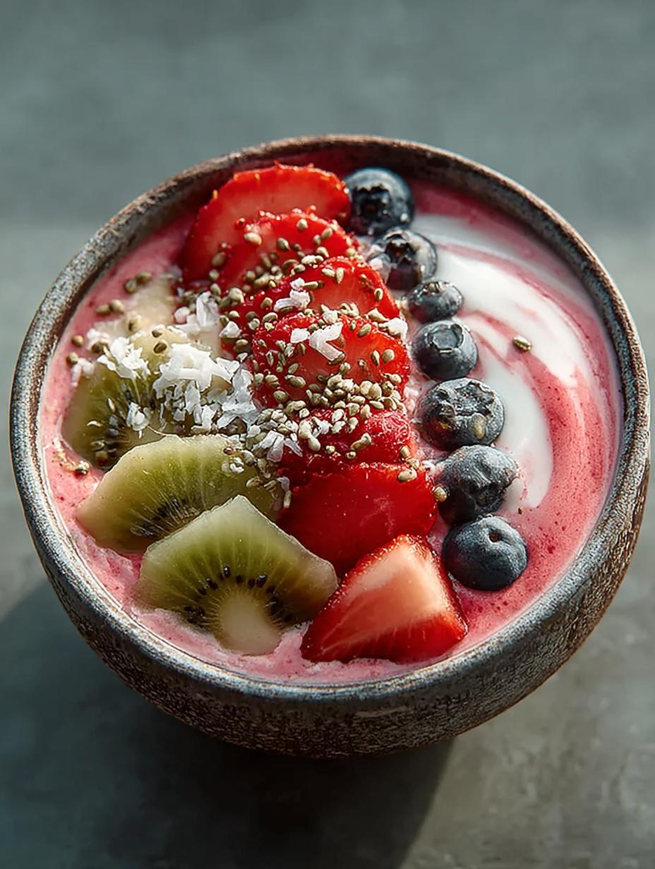 Delicious Watermelon Smoothie Bowl with vibrant toppings